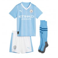 Manchester City Joao Cancelo #7 Fotballklær Hjemmedraktsett Barn 2023-24 Kortermet (+ korte bukser)